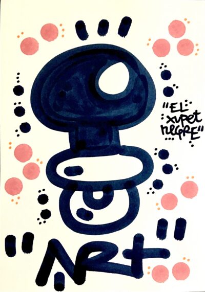 El Xupet Negre-"ART"-Ink on Paper-Original Artwork