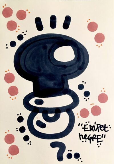 El Xupet Negre-"BASIC"-Ink on Paper-Original Artwork
