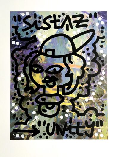 El Xupet Negre-"SISTAZ UNITY"-Ink on Paper-Original Artwork