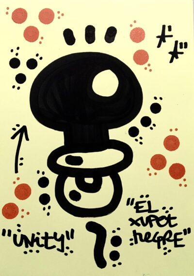 El Xupet Negre-"UNITY 2"-Ink on Paper-Original Artwork