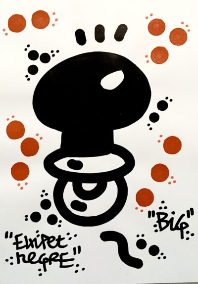 El Xupet Negre-"BIG"-Ink on Paper-Original Artwork